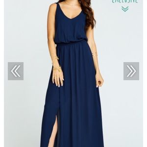 Show Me Your Mumu Kendall bridesmaid dress- navy